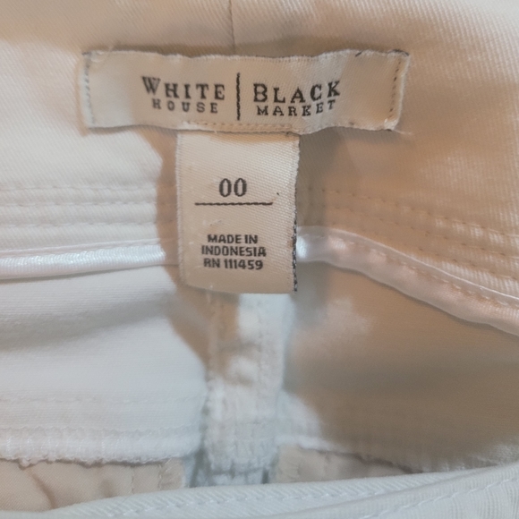 White House Black Market White Ankle Pant Size 00 - Picture 9 of 9